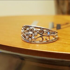 Sterling Silver Floral Ring